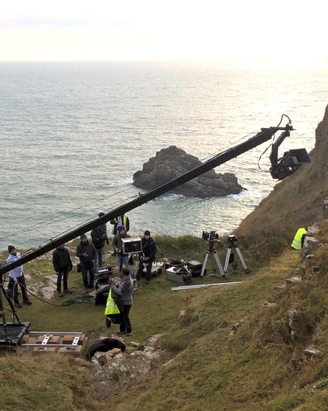 Filming at Berry Head